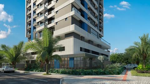 Apartamento à venda em Curitiba, Capão Raso, com 2 quartos, com 60.59 m², Pine Blue Residencial